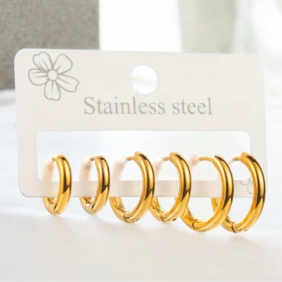 Hoop Earrings Set - Picture 1 of 2